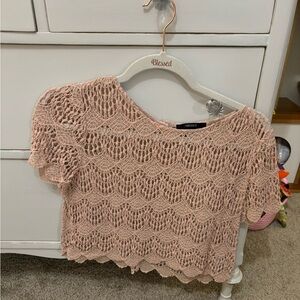 Forever 21 sheer top/cover up. Nude, size small!